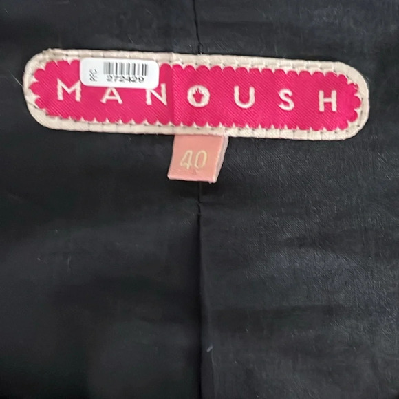 Manoush Sleeveless Wool Blend Brocade Fit & Flare Dress in Black - Size 8 US - Picture 4 of 6